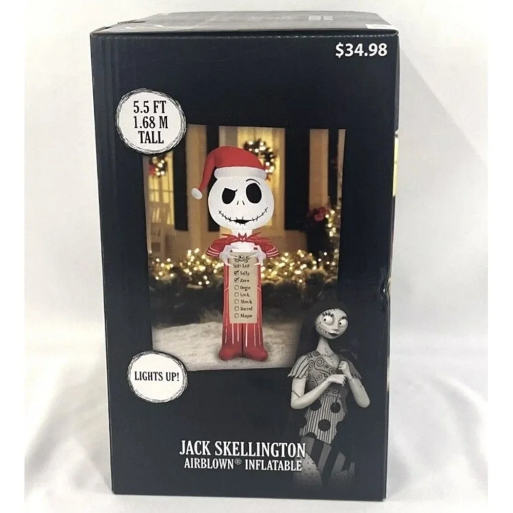 Nightmare Before Christmas Jack Skellington Inflatable DISNEY Christmas 5.5